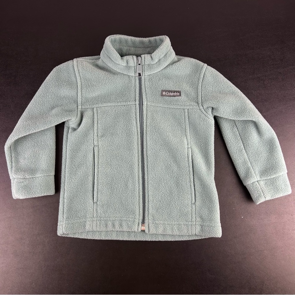 Columbia Toddler Fleece Jacket 2T Teal Zip Outerwear